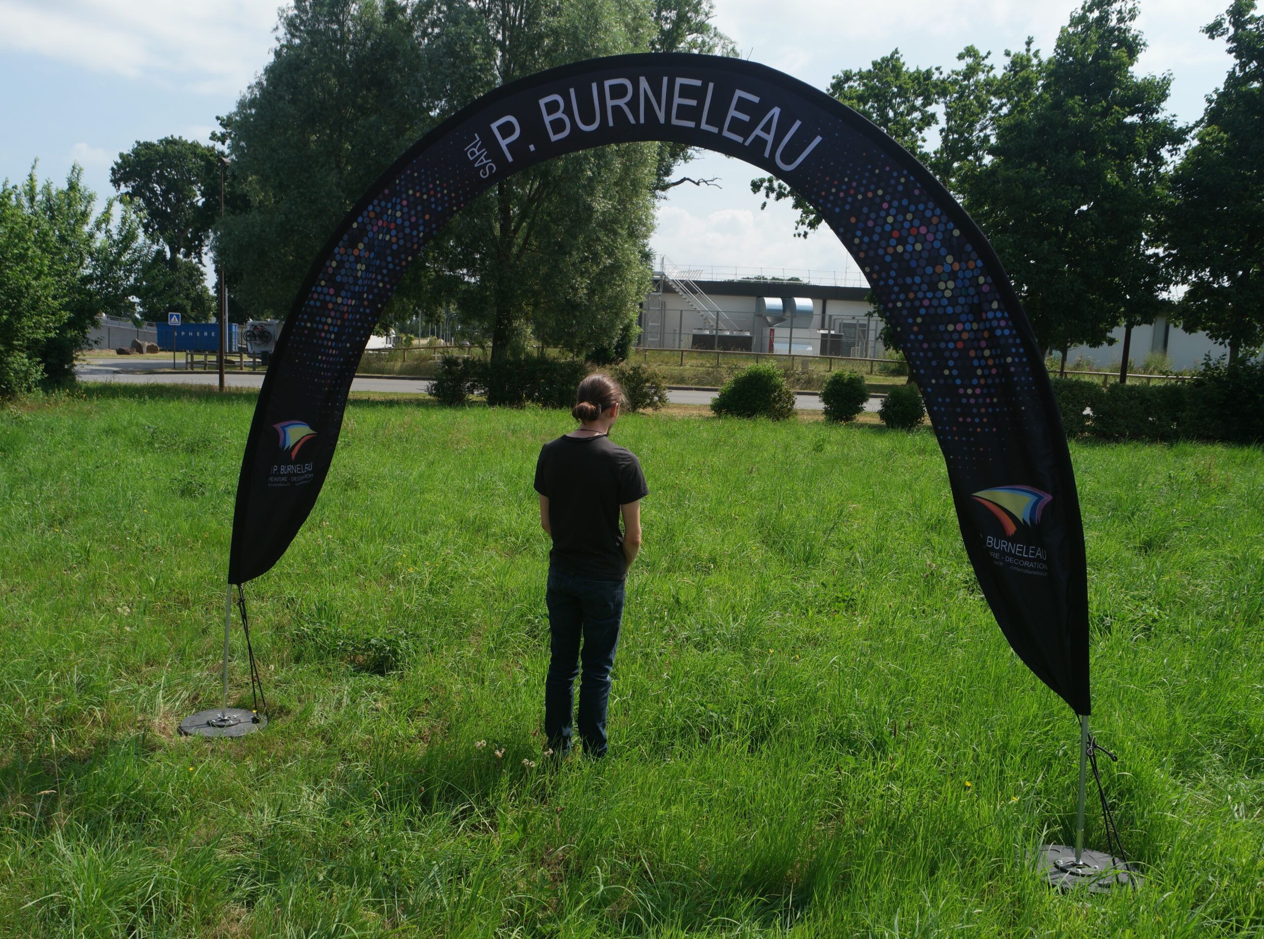 Arche textile drapeau