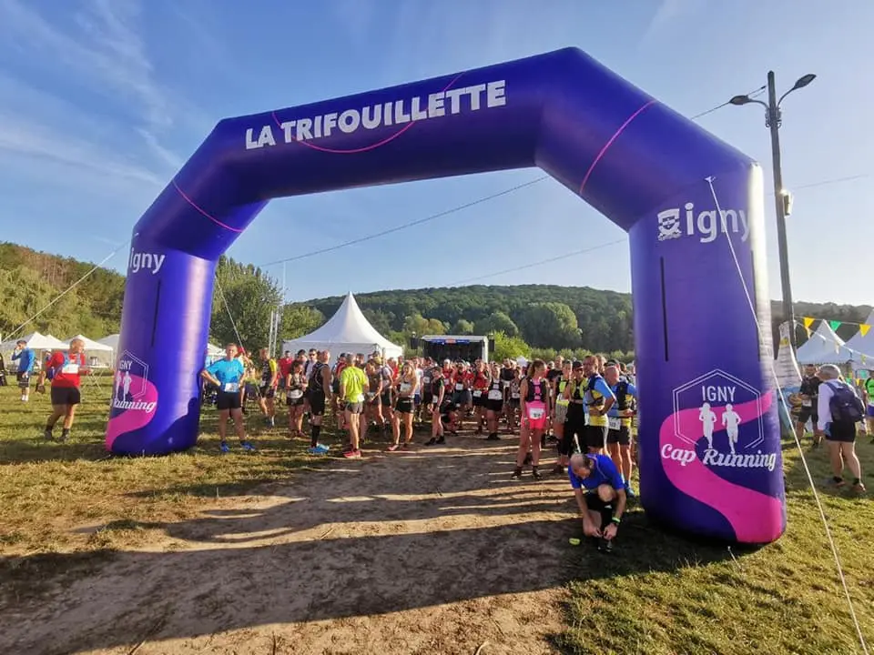 Arche publicitaire gonflable pour course Cap Running Igny la trifouillette, &Eacute;v&eacute;nement sportif, Ext&eacute;rieur, Sport