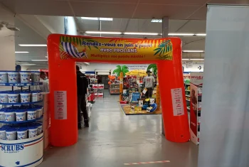 Arche sans soufflerie air captif 3m prolians vanne